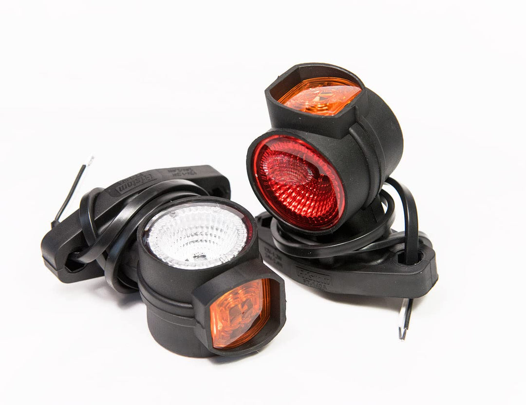 2 x LED Gummi Begrenzungsleuchte Seitenleuchte 12V 24V mit E-Prüfzeichen Positionsleuchte Auto LKW P
