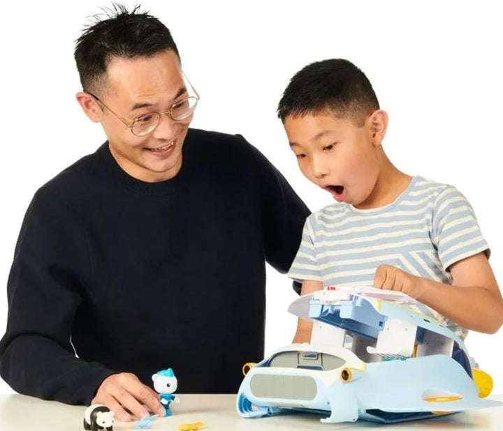 Octonauts Quoersrti Above & Beyond | Octoray Transforming Playset | 7 Pieces | 25+ Lights and Sounds