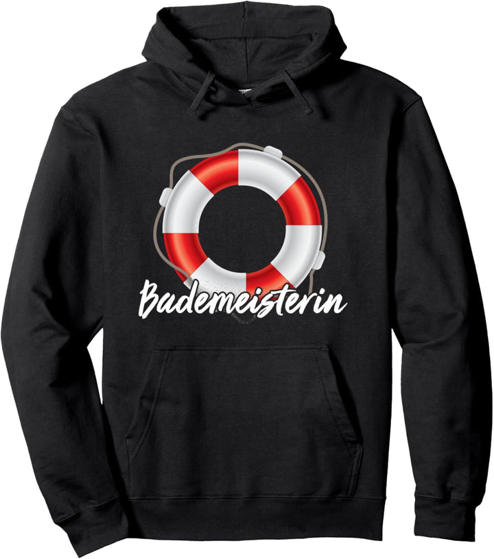 Bademeisterin gelbe Gummiente Rettungsring Damen Pullover Hoodie