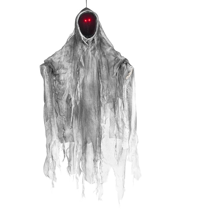 Boland 73096 - Hängender gesichtsloser Geist mit LED, 36 cm, inkl. Batterien, leuchtende Augen, Part
