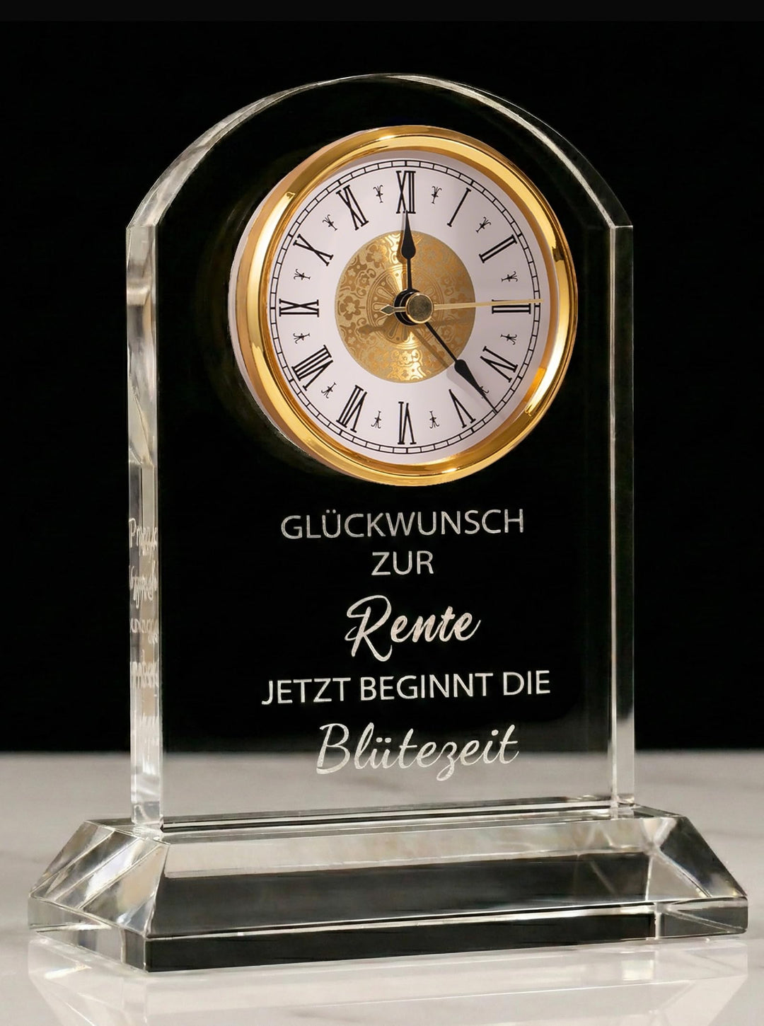 DEEWISH Ruhestand-Schreibtischuhr – Geschenk zur Rente für Frauen & Männer, Geschenk für Chef:in, Le