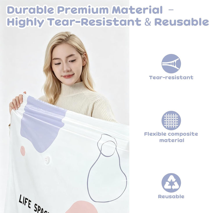 No-Pump Large Vacuum Storage Compression Bags, Vakuumbeutel Ohne Pumpe | Wiederverwendbar Vakuum Auf