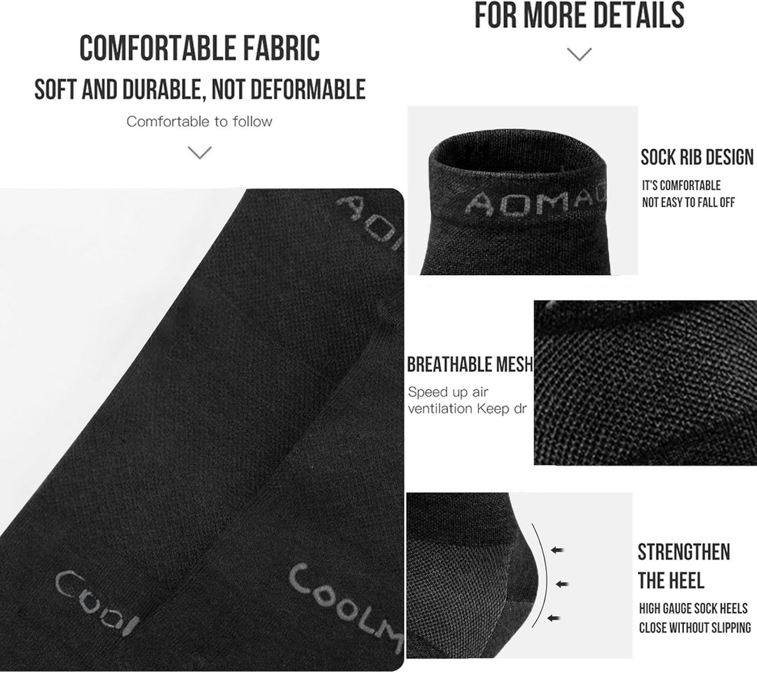 Zehensocken für Frauen Männer Coolmax Laufsocken 5 Fingersocken athletische Zehensocken 3 Paar 35-38