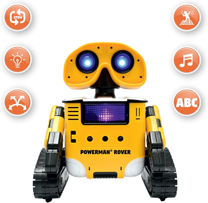 Lexibook Powerman Rover - Niedlicher Roboterbegleiter. Fernbedienung oder Gestensteuerung. Spielt Mu