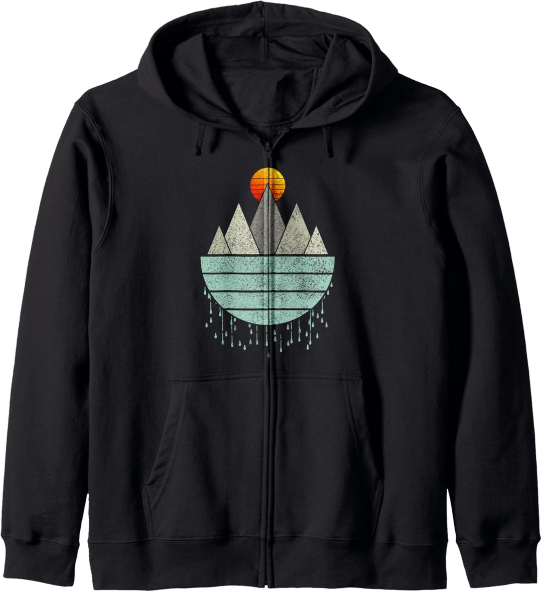 Berge Vintage Wandern Camping Trekking Klettern Geschenk Kapuzenjacke