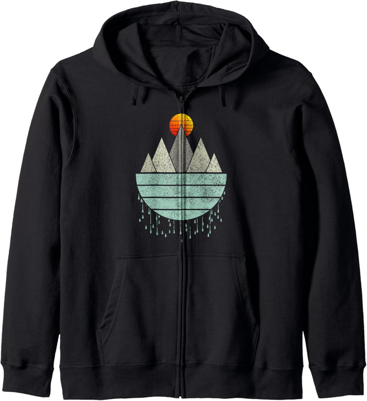 Berge Vintage Wandern Camping Trekking Klettern Geschenk Kapuzenjacke