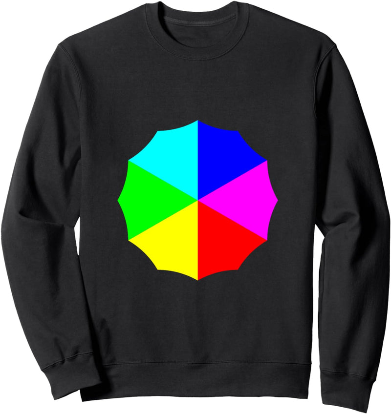 Regenbogen Farbrad Kunst Sweatshirt