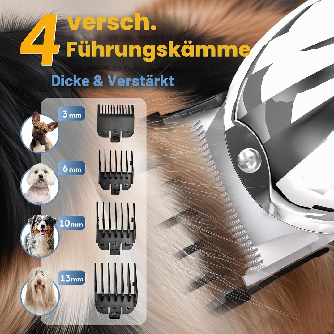 Hundeschermaschine Profi für dickes Haar, Haustierschermaschine für Hunde, schnurlose LED-Anzeige, g