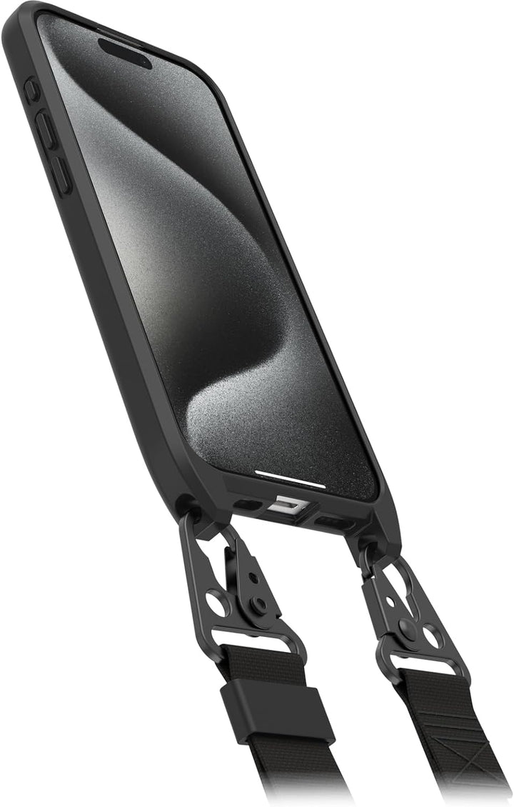 OtterBox React Lanyard Hülle mit MagSafe für iPhone 15 Pro, schützende Hülle mit verstellbarem und a