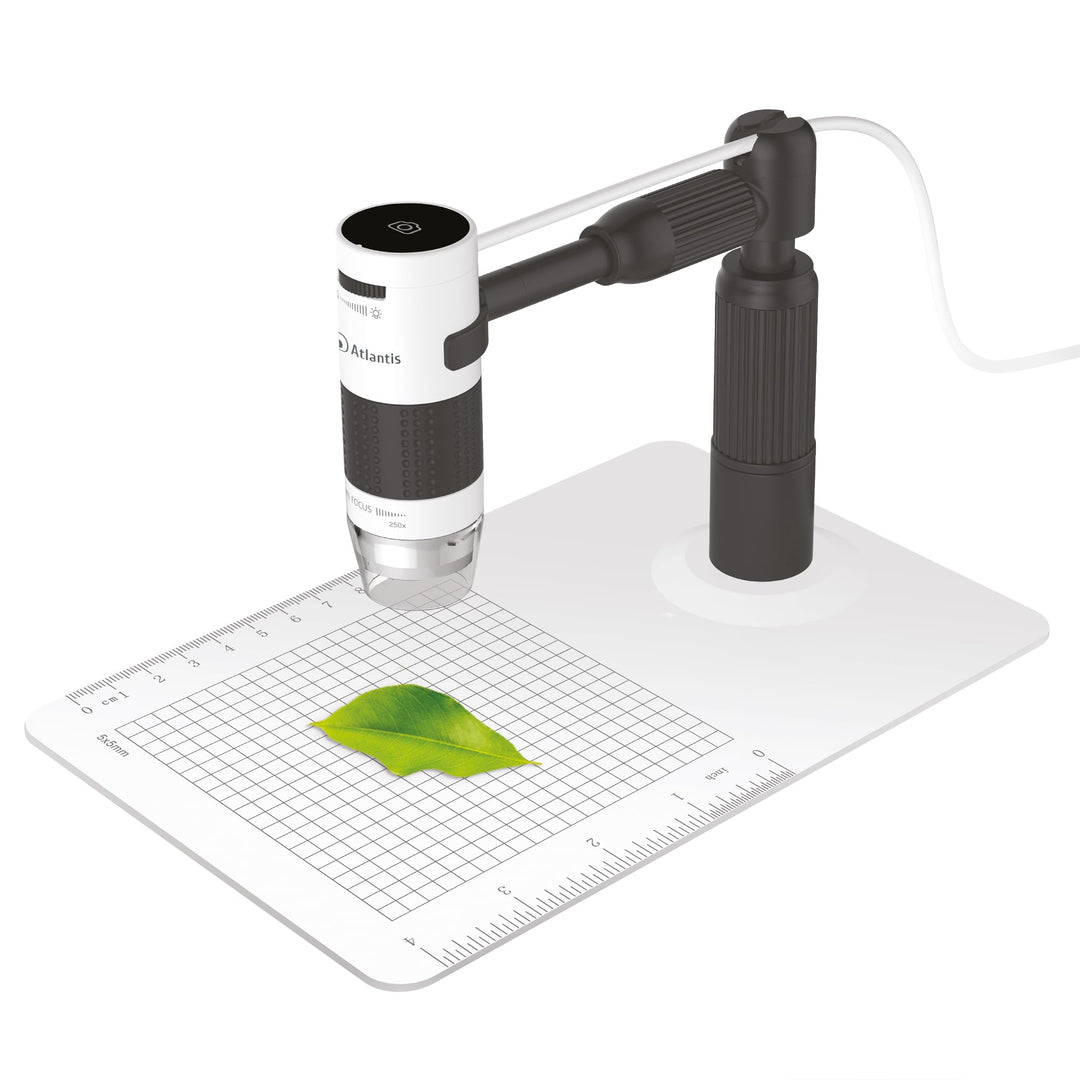 Digitales USB-Mikroskop, Vergrösserungsglas Atlantis E45-MS725, UXGA Auflösung 1600 x 1200. Doppelfo