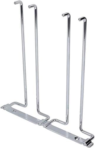 Weinschale Rack, Zweireihig Eisen Chrom Weingläser Halter unter Schrank Regal Wand Stemware Rack für