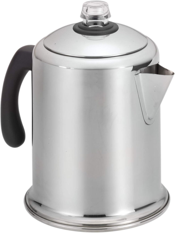 Farberware 50124 Classic Yosemite Stainless Steel Coffee Percolator - 8 Cup, Silver 8-Cup