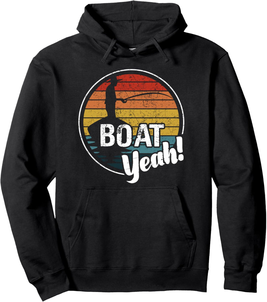 Boot Yeah Retro Vintage Segeln Pullover Hoodie