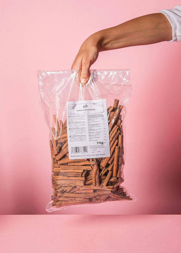 KoRo - Cassia Zimtstangen 1 kg - dein keimreduzierter Zimt-Vorrat, Zimtstangen