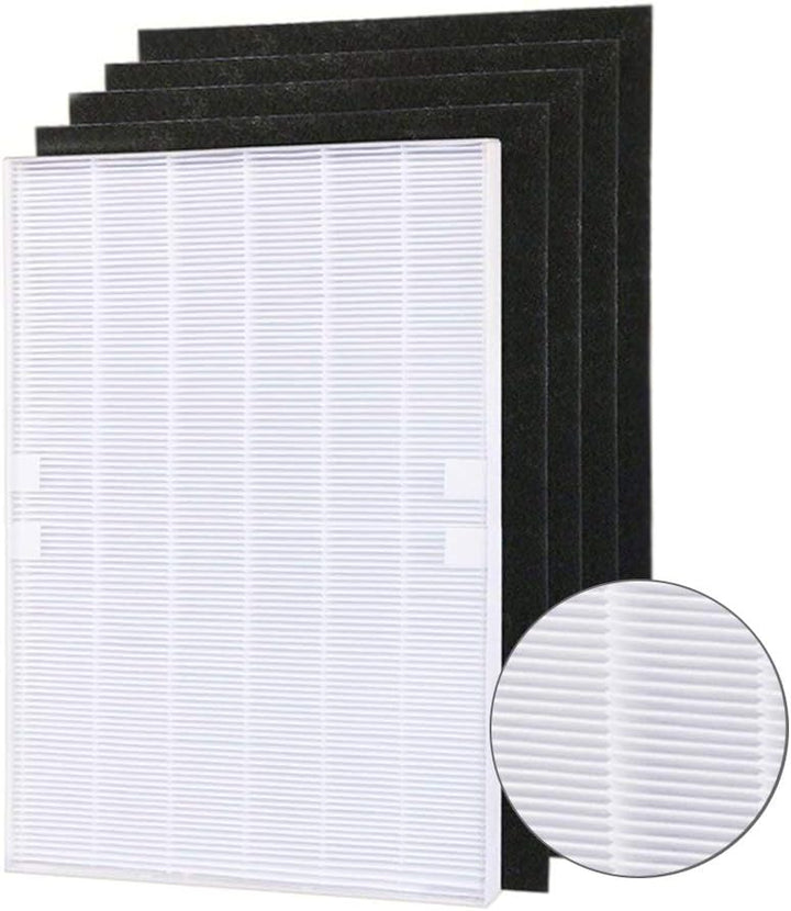 WuYan 4 Stück Luftreiniger Teile Carbon Vorfilter und 1 Hauptfilter HEPA-Filter für 115115 5300 5500