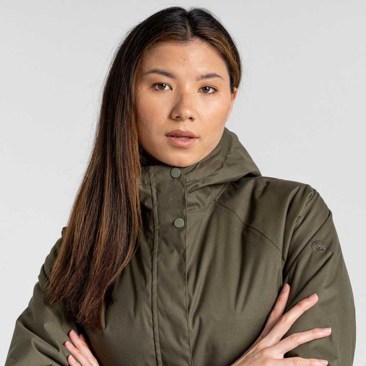 Craghoppers Damen Caithneshort Jacke mit Ärmeln Wasserdichte Jacke 44 Olivgrün (Wild Olive), 44 Oliv