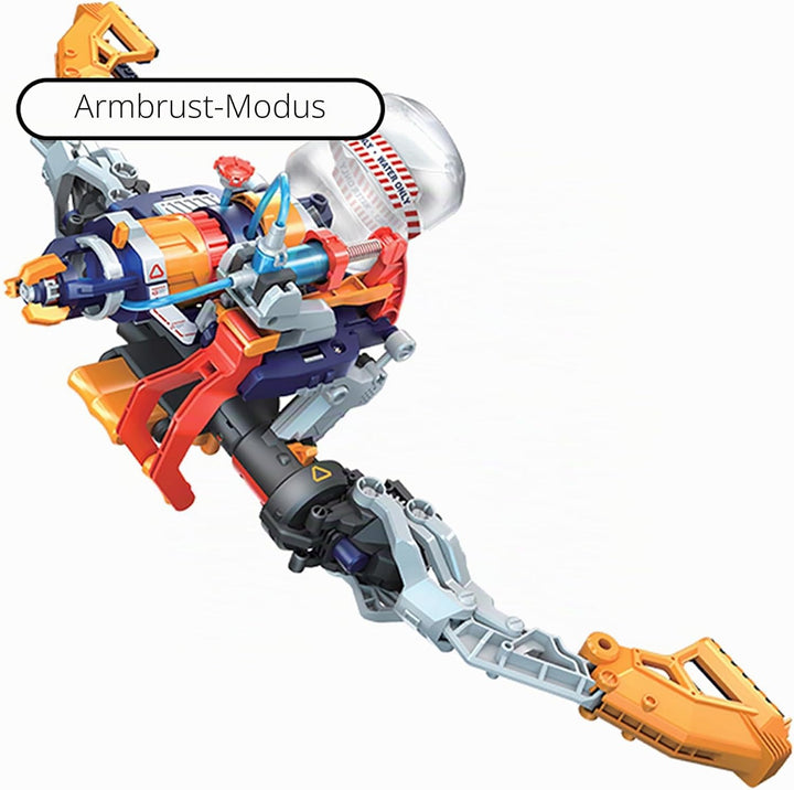 Construct &amp; Create Mega Cyborg 5-in-1 Wasserblaster STEM Bausatz Mint Technik-Projekt für Kinder Eig