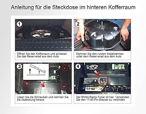 erisin BM6M Verlängerungskabel 6m für BMW 3er E46 5er E39 X5 E53 M3 M5 E38 Autoradio (inkl. Antennen