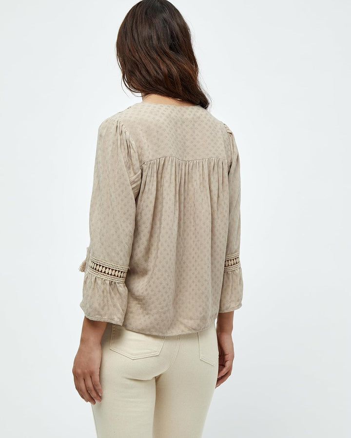 Desires Damen Bluse mit 3/4-Ärmeln S 0021 Cobblestone, S 0021 Cobblestone