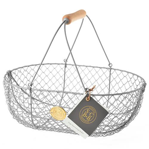 Burgon & Ball Sophie Conran Erntekorb, gross, Grau L Grau, L Grau