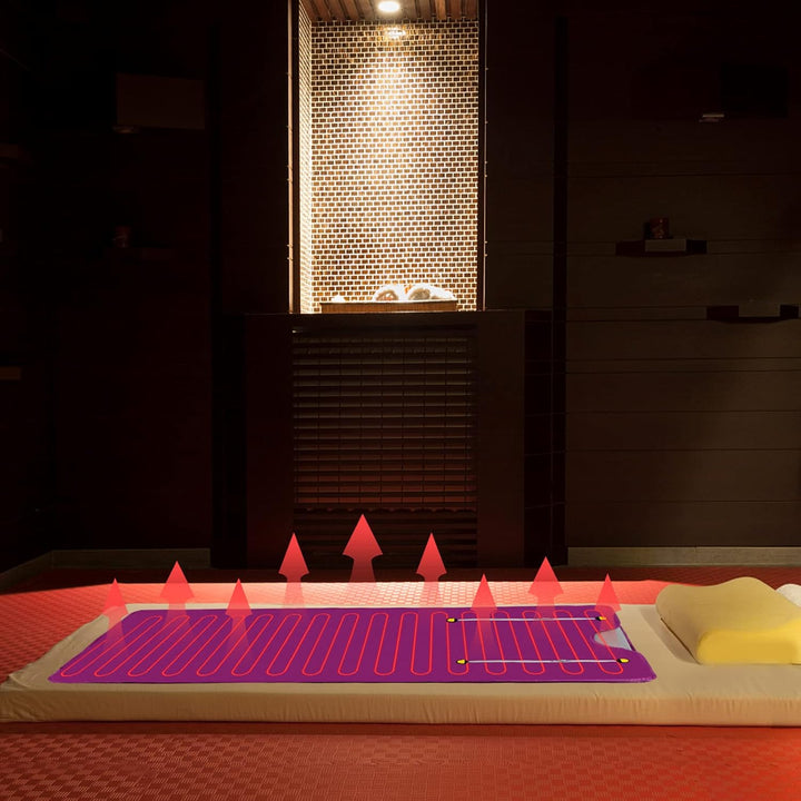 Ferninfrarot Saunadecke 35-80℃ Infrared Sauna Blanket Tragbare Sauna Decke mit Fernbedienung Infraro