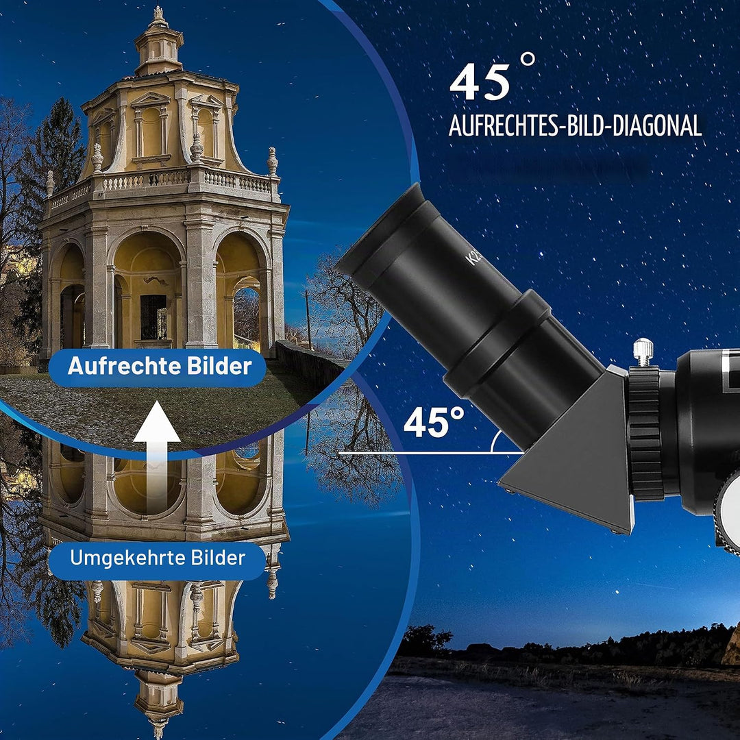 Aomekie Teleskop Astronomie 70/400 Fernrohr Teleskop für Kinder Einsteiger Amateur-Astronomen mit Al