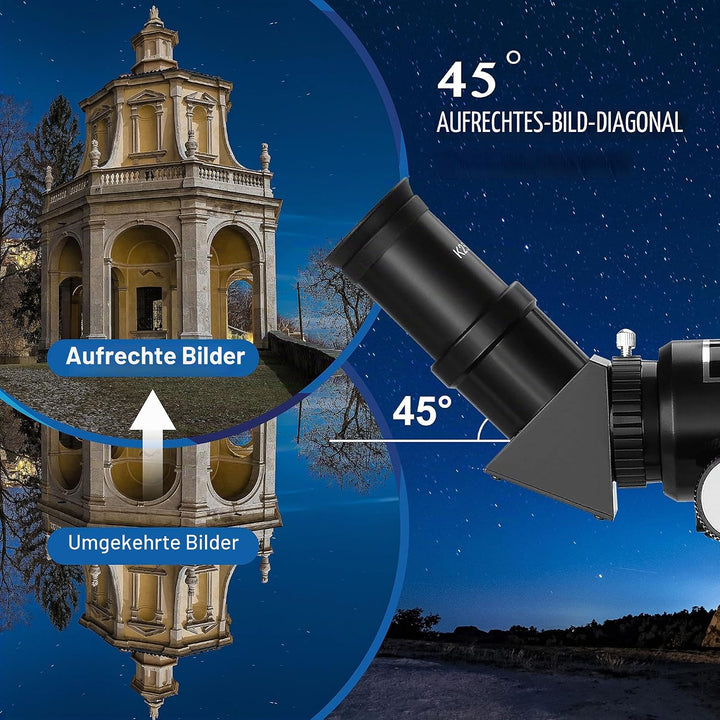 Aomekie Teleskop Astronomie 70/400 Fernrohr Teleskop für Kinder Einsteiger Amateur-Astronomen mit Al