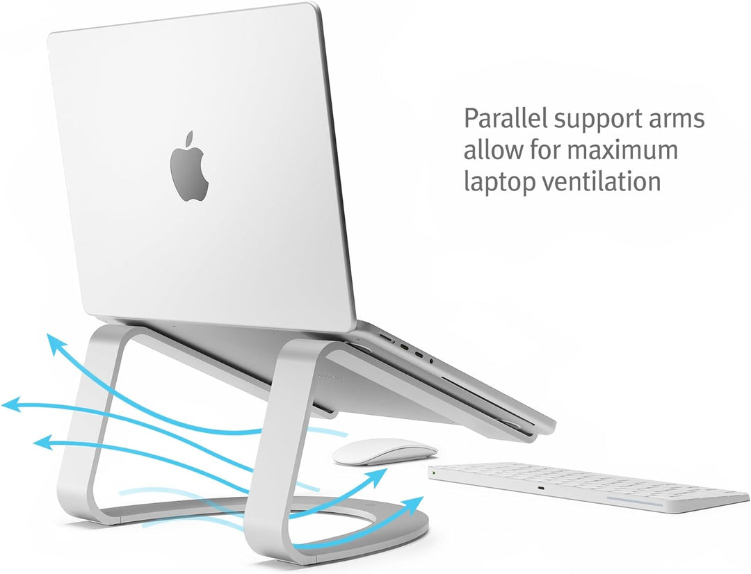 Twelve South Curve SE für MacBooks und Laptops | Aluminium Ergonomischer Desktop-Kühlständer für Zuh