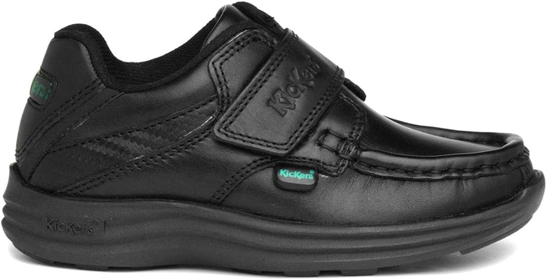 Kickers Reasan Riemen Kleinkind Jungen Schule Schuhe 27 EU Schwarz, 27 EU Schwarz