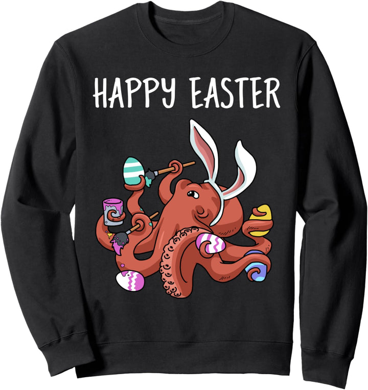 Oktopus Ostern Geschenk Kinder Kraken Osterei Oktopus Sweatshirt