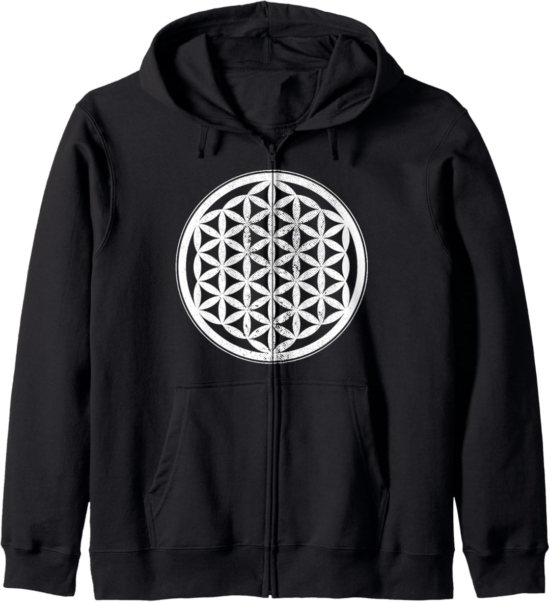 Lebensblume Flower Of Life Blume des Lebens Lebensblumen Kapuzenjacke