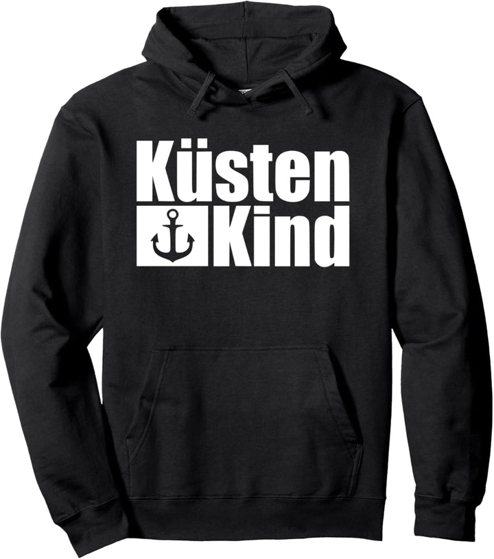 Kind der Küste Geschenkidee - Norddeutschland Anker Platt Pullover Hoodie