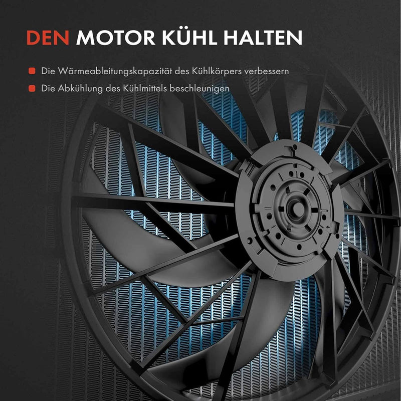 Frankberg Kühlerlüfter Ventilator Motorkühlung Kompatibel mit Astra H A04 1.2L 2005-2010 Astra H L48