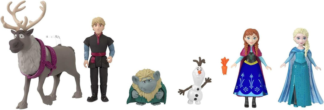 Disney Die Eiskönigin - Märchen-Set mit 6 spielerischen Lieblingsfiguren, interaktiver Verpackung un