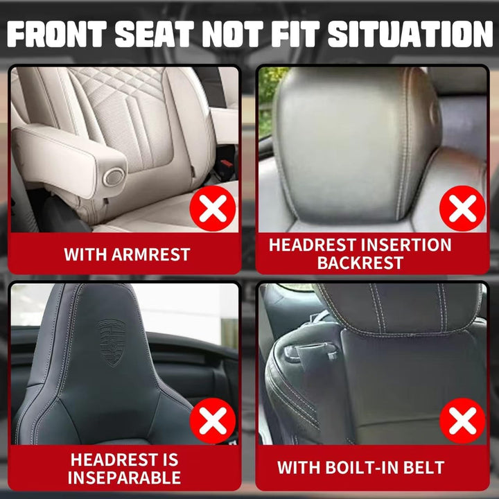 Universal Autositzbezug Komplettset Atmungsaktiv Nappaleder Sitzbezüge,Sitzbezug mit Airbag-Kompatib