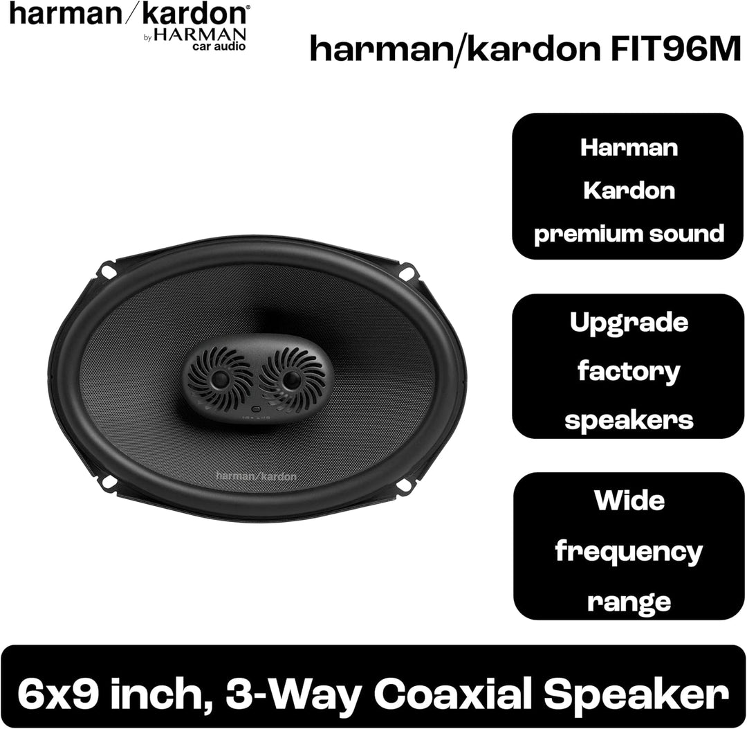 Harman Kardon FIT 96M 3-Wege Koaxial Lautsprecher Auto 152x22mm (6x9 Zoll): Car HiFi Lautsprecher mi