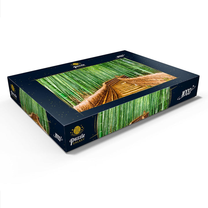 Kyoto, Japan im Bambuswald - Premium 1000 Teile Puzzle - MyPuzzle Sonderkollektion von Puzzle Galaxy