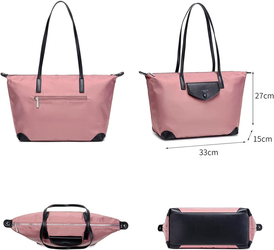 David Jones - Damen Tote Shopper Nylon wasserdichte Handtasche - Tragetasche Schultertasche - Shoppi