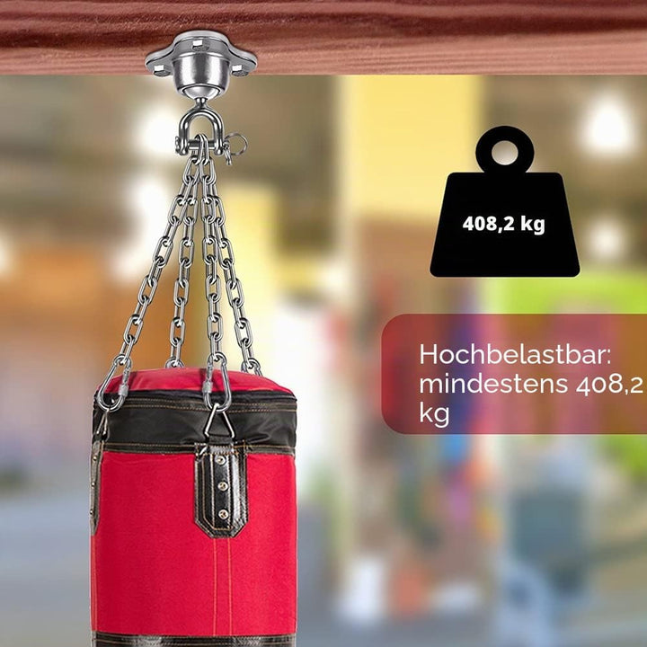 SELEWARE Schwerer Boxsackhalterung, Boxsack, Deckenhalterung, geräuschloser Ball, Drehgelenk für Box