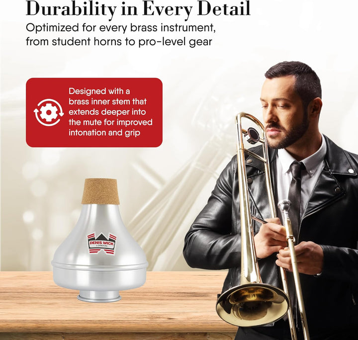 Denis Wick DW5507 Tenor-Posaune, Ausziehbare Röhre, Dämpfer, silber verlängern, verlängern
