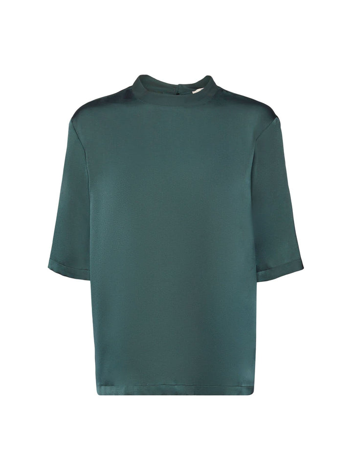 ESPRIT Damen Bluse M 376/Dark Teal Green 2, M 376/Dark Teal Green 2