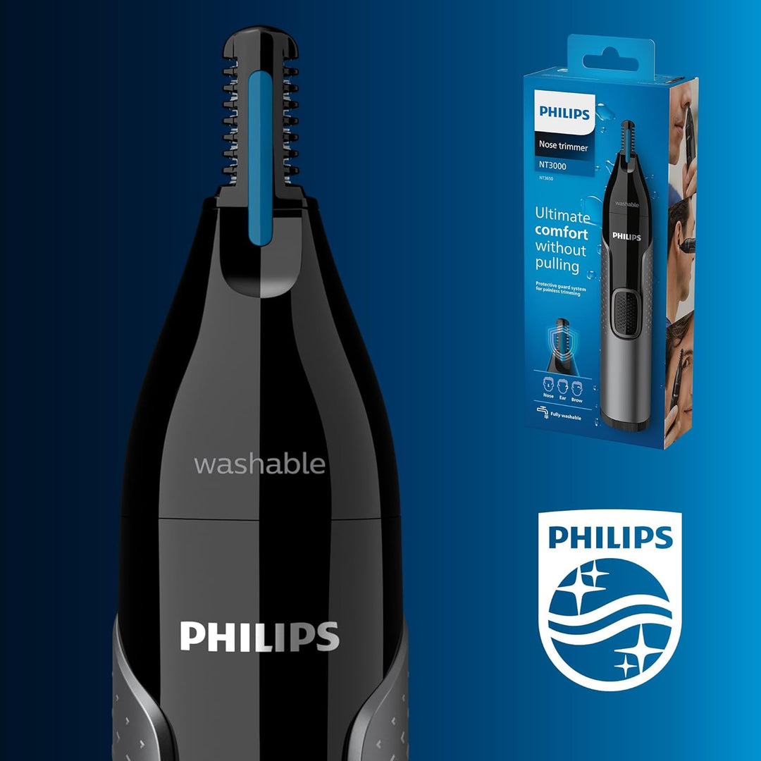 Philips Nose trimmer Series 3000 Nasenhaar-, Ohrenhaar- und Augenbrauentrimmer mit PrecisionTrim-Tec