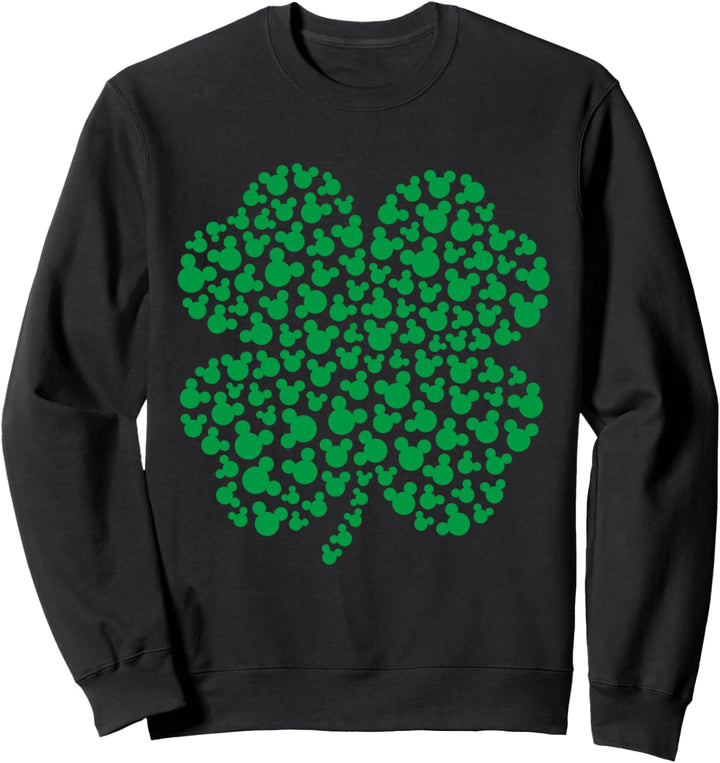 Disney Mickey Mouse Green Icons Shamrock St. Patrick's Day Sweatshirt