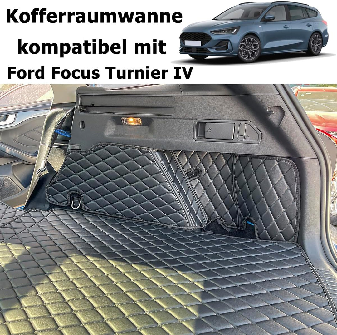 Kofferraumwanne kompatibel mit Ford Focus IV Turnier Kombi ab 9/2018 (obere/hohe Position) Kofferrau
