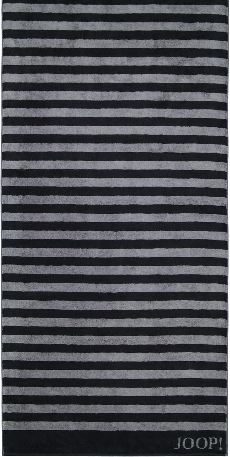 Joop! Handtücher Classic Stripes 1610 schwarz - 90 Saunatuch 80x200 cm Saunatuch 80x200 cm Schwarz -