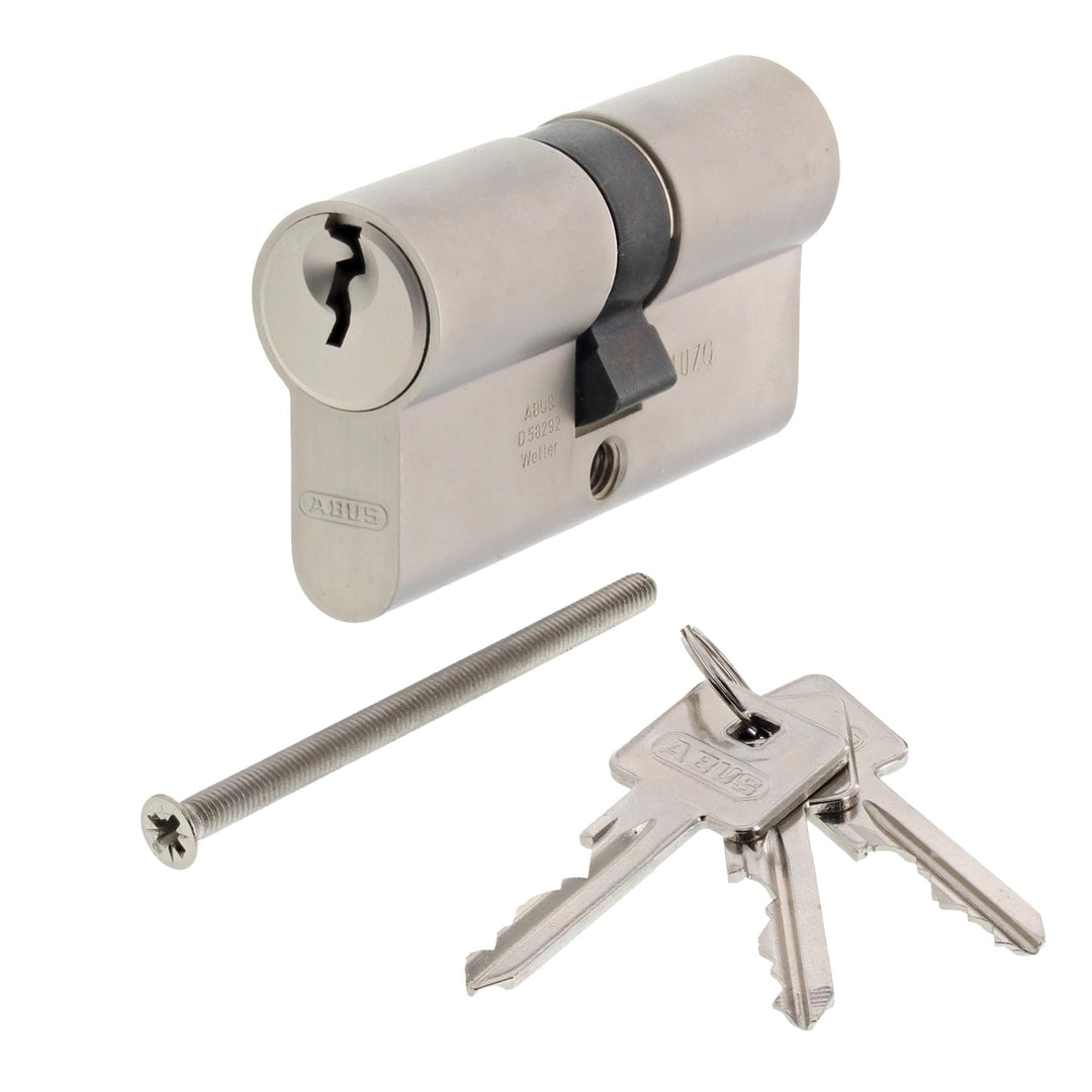 ToniTec Set aus einem Abus Türschloss Schliesszylinder A93 + ToniTec Schloss Pflegespray Doppelzylin