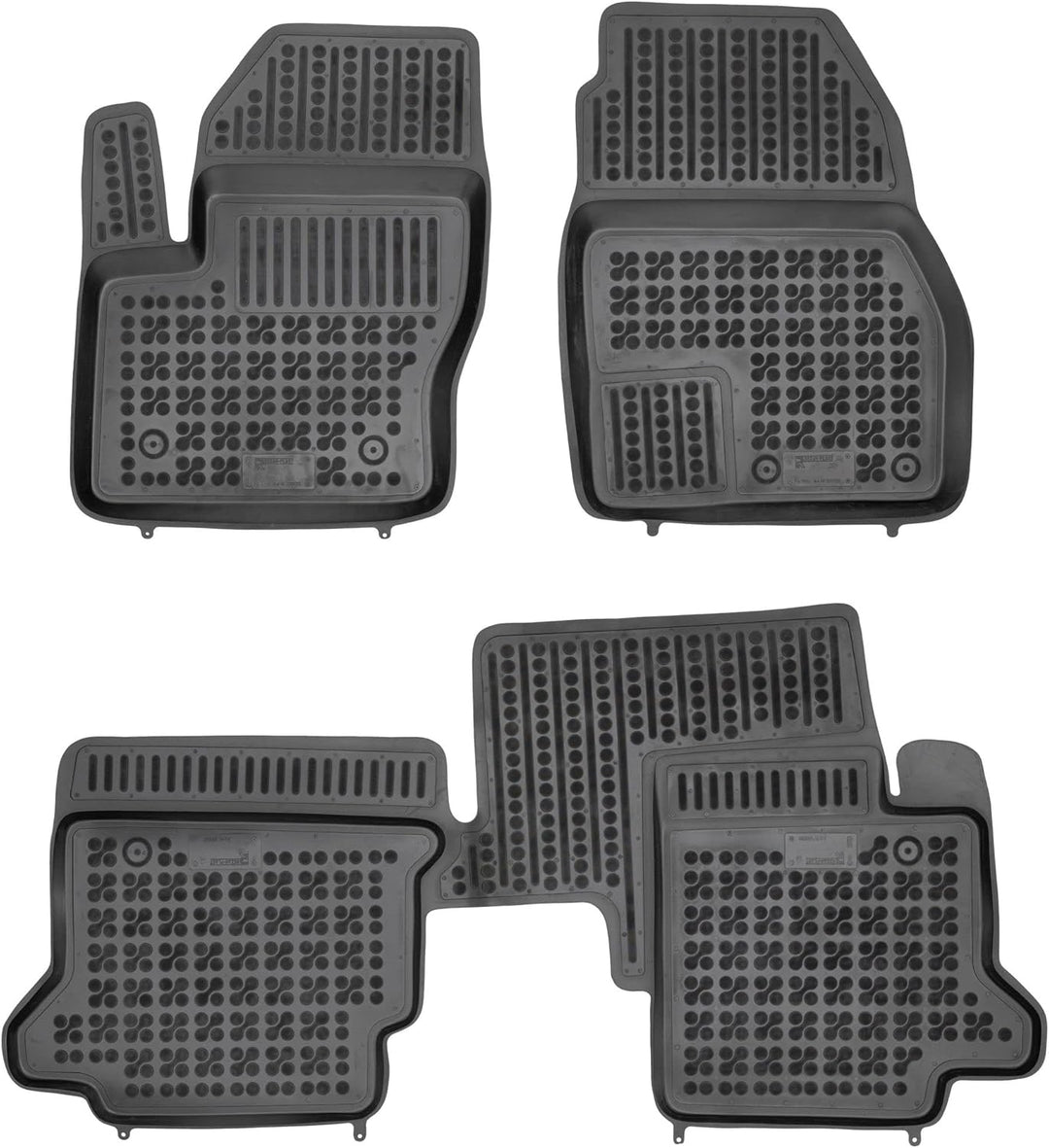 MOTOS Gummimatten Auto Fussmatte passt für Ford Transit Connect II 2013-2023 Verbessern Sie Ihren Re