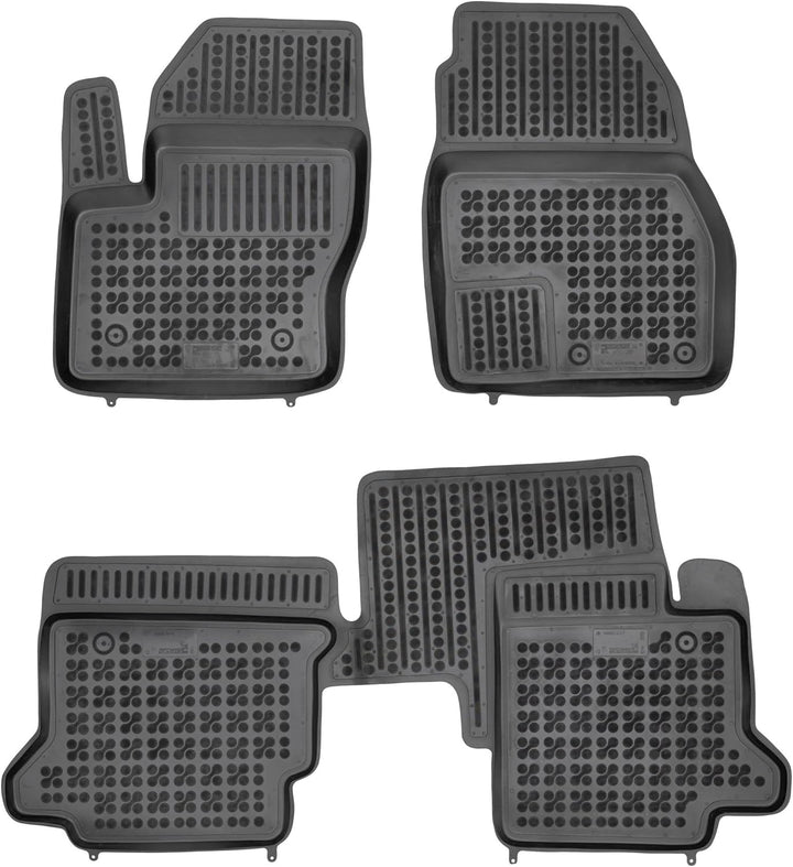 MOTOS Gummimatten Auto Fussmatte passt für Ford Transit Connect II 2013-2023 Verbessern Sie Ihren Re