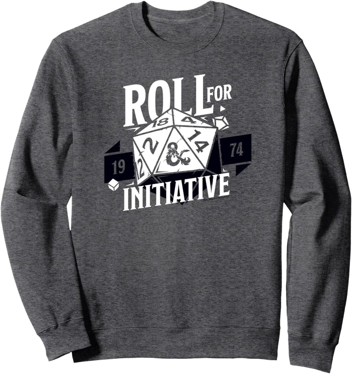 Dungeons & Dragons Roll For Initiative 1974 Text Logo Sweatshirt