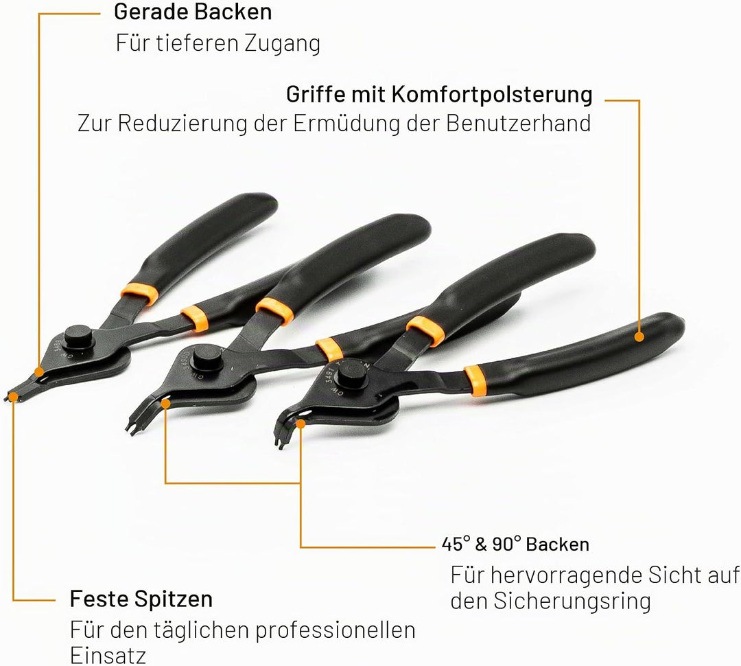 GEARWRENCH 3495 Convertible Sprengringzangen-Set, feste Spitze, 12-teilig